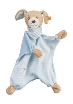 Steiff Gute-Nacht-Hund Schmusetuch, Blau, 30 Cm