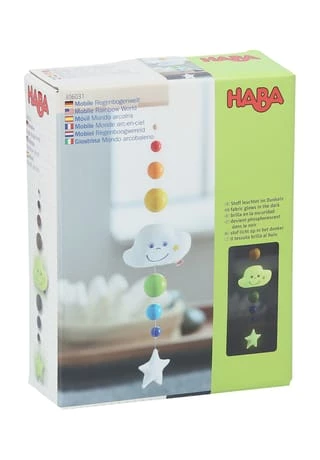 HABA Holzspielzeug Mobile Regenbogenwelt 3 HABA Holzspielzeug Mobile Regenbogenwelt