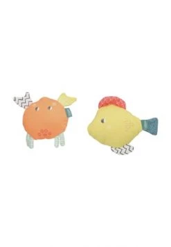 Fehn® Plansch & Play Badewannenspielzeug "Spritztiere - Fisch Und Krabbe", 2er-Set