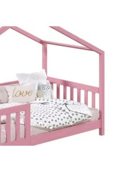 IDIMEX Hausbett LISAN In 90 X 200 Aus Massiver Kiefer In Natur Gesamt: Länge 200cm, Breite 90cm, Höhe 138cm -babyausstattung Shop unnamed file 702