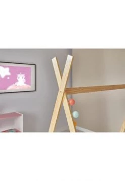 IDIMEX Tipibett Hausbett ELIN 90 X 200 Cm Aus Kiefer In Weiß ELIN Gesamt: Länge 200cm, Breite 90cm, Höhe 164cm -babyausstattung Shop unnamed file 735