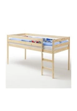 IDIMEX Hochbett, Kiefer Massiv Natur ERIK Gesamt: Länge 200cm, Breite 90cm, Höhe 112cm