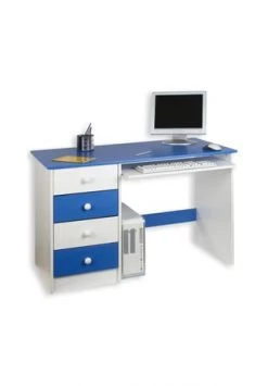 IDIMEX Kinderschreibtisch NOAH Kiefer Massiv Verschiedene Farben MALTE Gesamt: Breite 115cm, Höhe 73cm, Tiefe 60cm