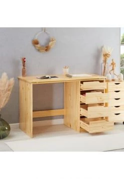 IDIMEX Kinderschreibtisch, Kiefer Massiv, Neigungsverstellbar EMMA Gesamt: Breite 114cm, Höhe 76cm, Tiefe 55cm -babyausstattung Shop unnamed file 773