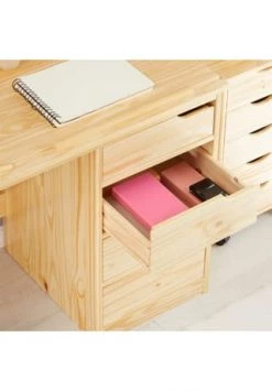 IDIMEX Kinderschreibtisch, Kiefer Massiv, Neigungsverstellbar EMMA Gesamt: Breite 114cm, Höhe 76cm, Tiefe 55cm -babyausstattung Shop unnamed file 774