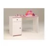 Parisot Schreibtisch Kiefer-Dekor Weiß Mit Drehbaren Kanten Gesamt: Breite 121cm, Höhe 77cm, Tiefe 50cm