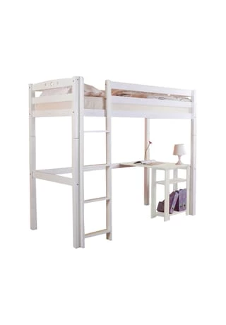 TiCAA Hochschläfer "Tolly" Buche Weiß Gesamt: Länge 208cm, Breite 98cm, Höhe 180cm 3 TiCAA Hochschläfer "Tolly" Buche Weiß Gesamt: Länge 208cm, Breite 98cm, Höhe 180cm