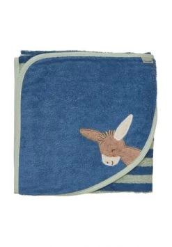 Sterntaler® Kapuzen-Badetuch "Esel Emmilius" Gesamt: Länge 80cm, Breite 80cm